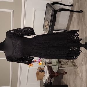 NWT Nanette Lepore Black Lace Dress